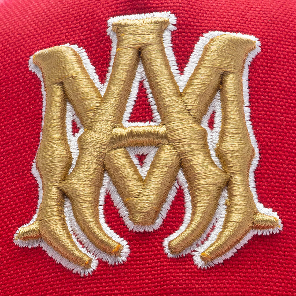 MA OUTLINE CANVAS HAT - VARSITY RED - 4