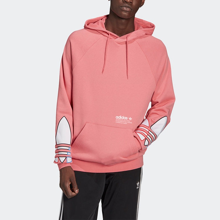 Mens Adidas Originals Adidas Raw Pink Hoodie Adidas Adicolor