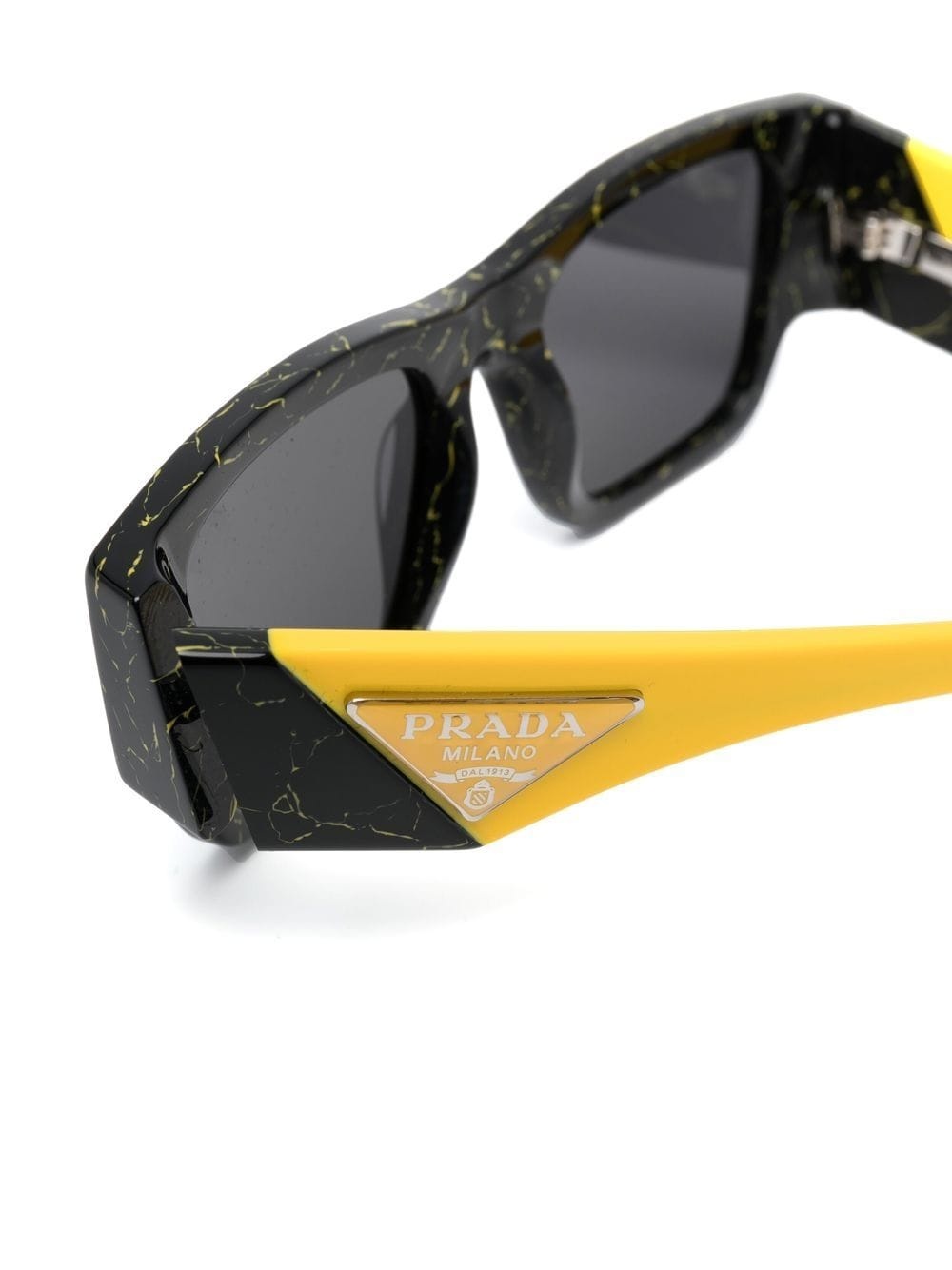 triangle-logo square-frame sunglasses - 3