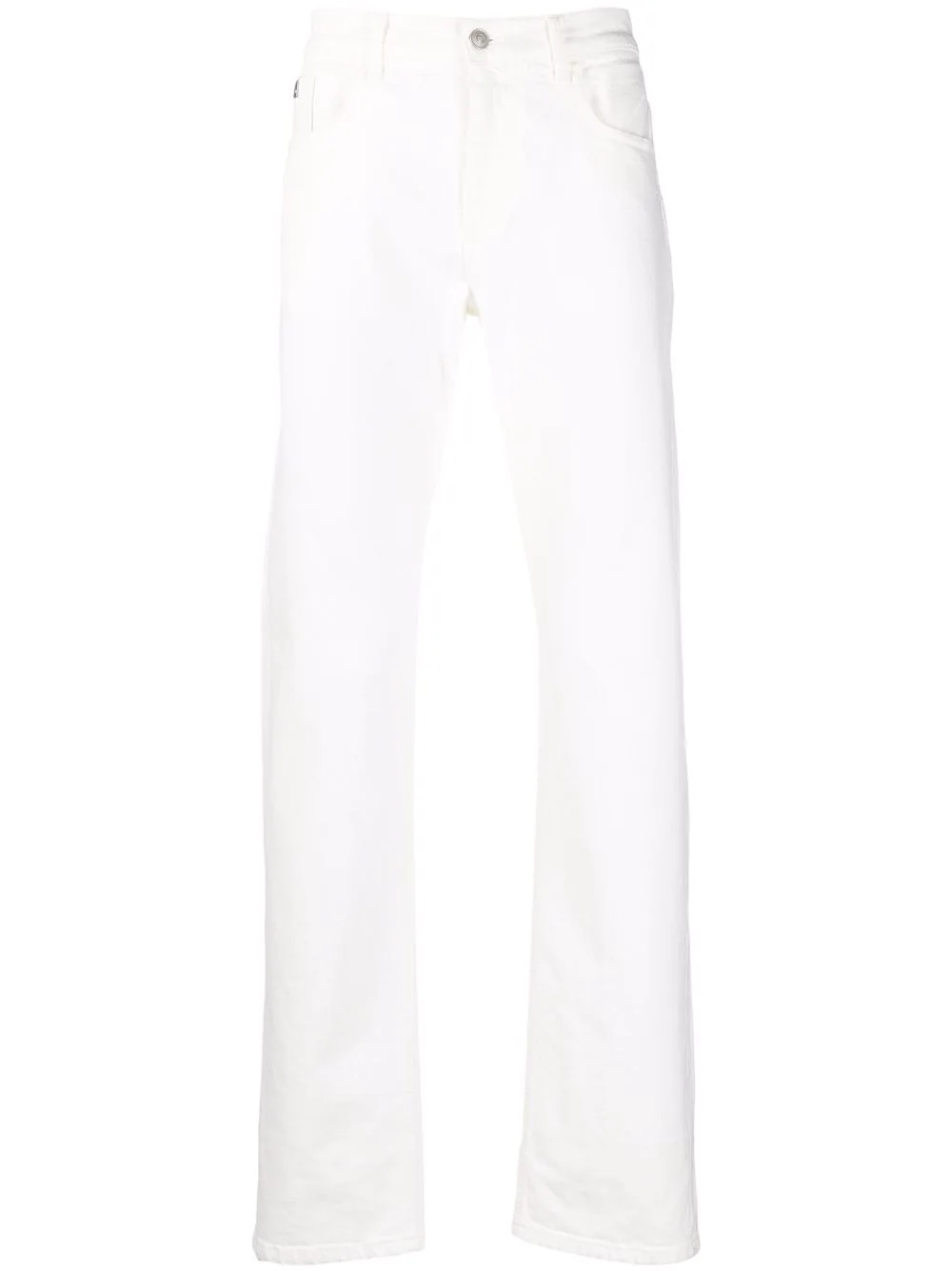 mid-rise straight leg jeans - 1