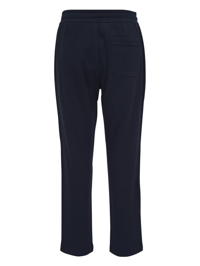 Brioni stretch cotton tapered leg joggers outlook