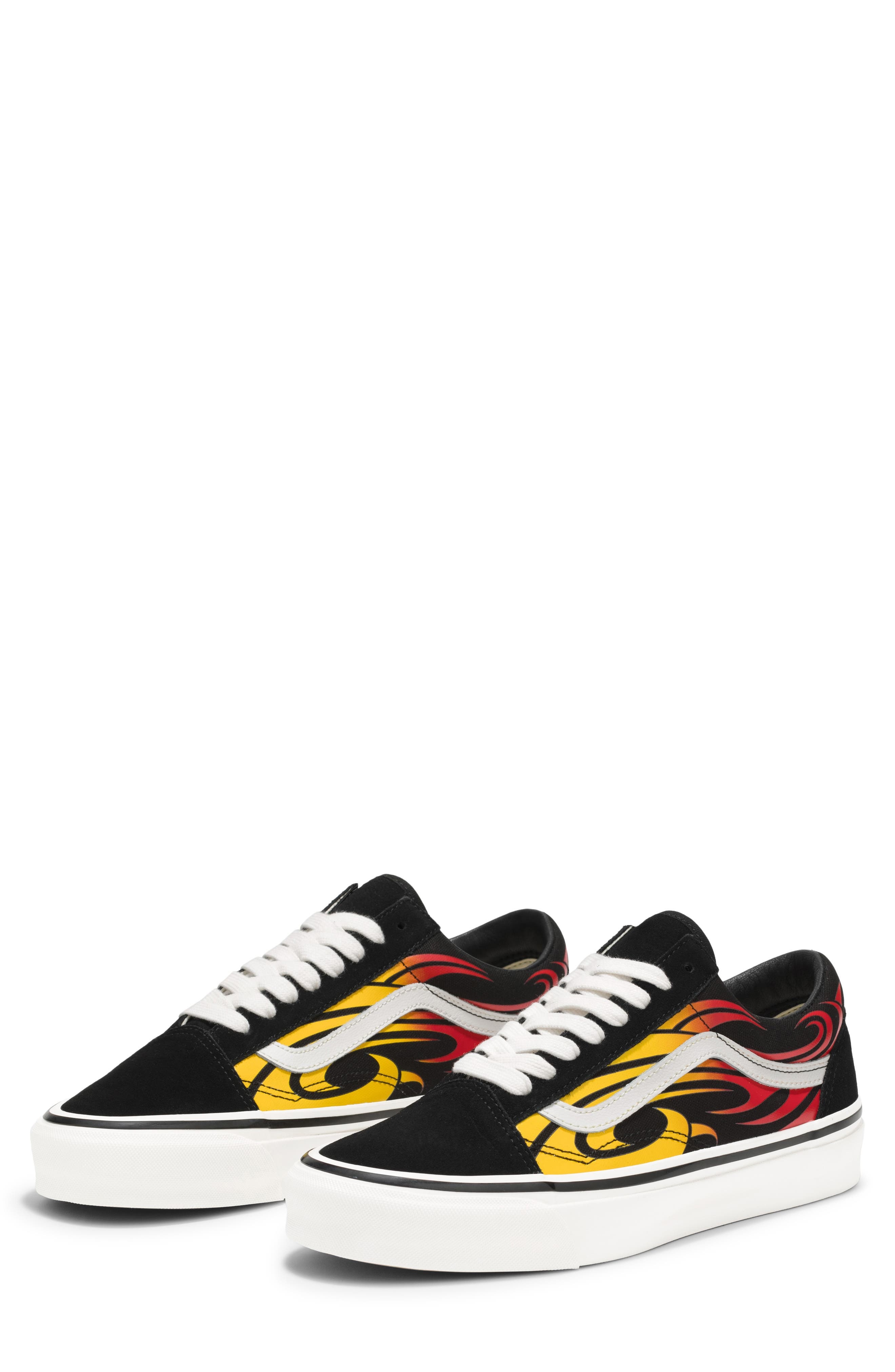Vans Old Skool Low Top Sneaker in Y2K Flame Black/White at Nordstrom - 1