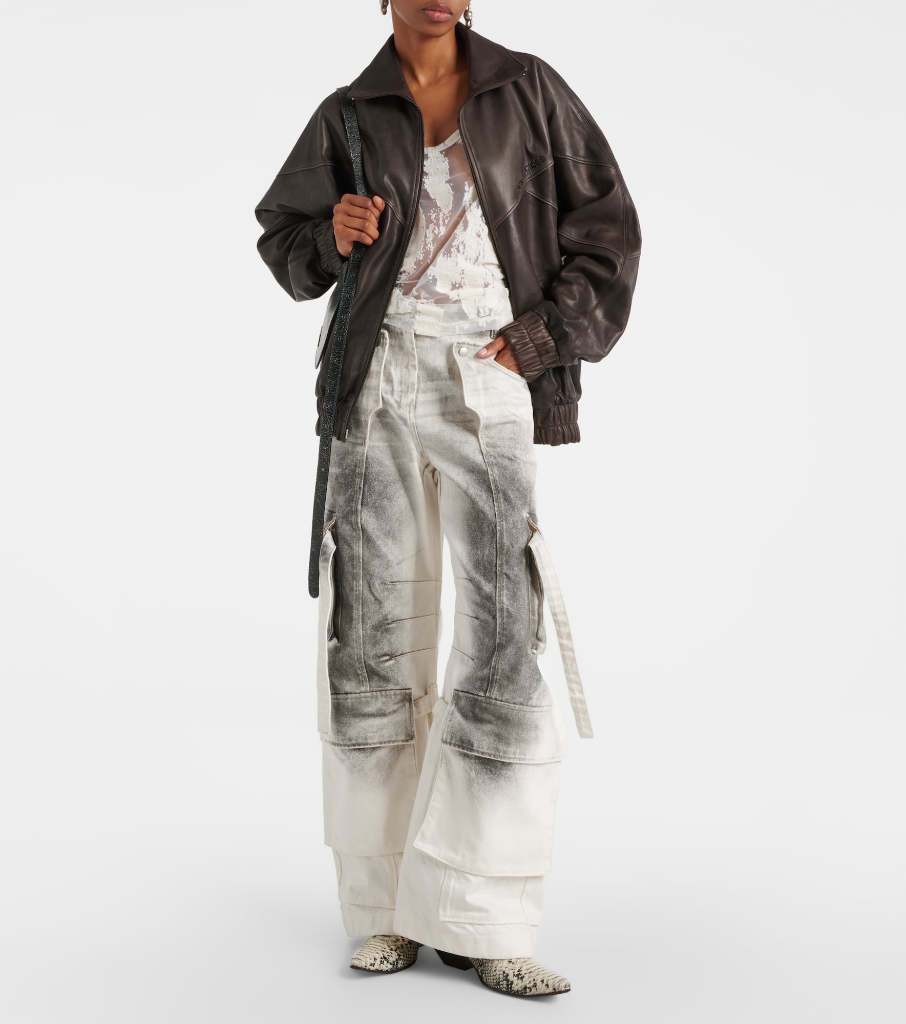Letty leather bomber jacket - 2