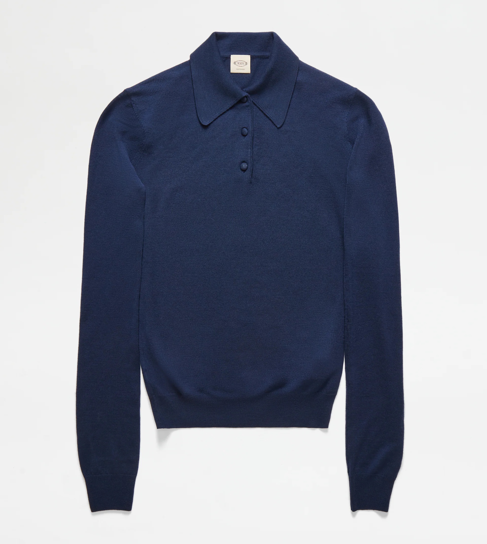 KNITTED POLO SHIRT - BLUE - 1