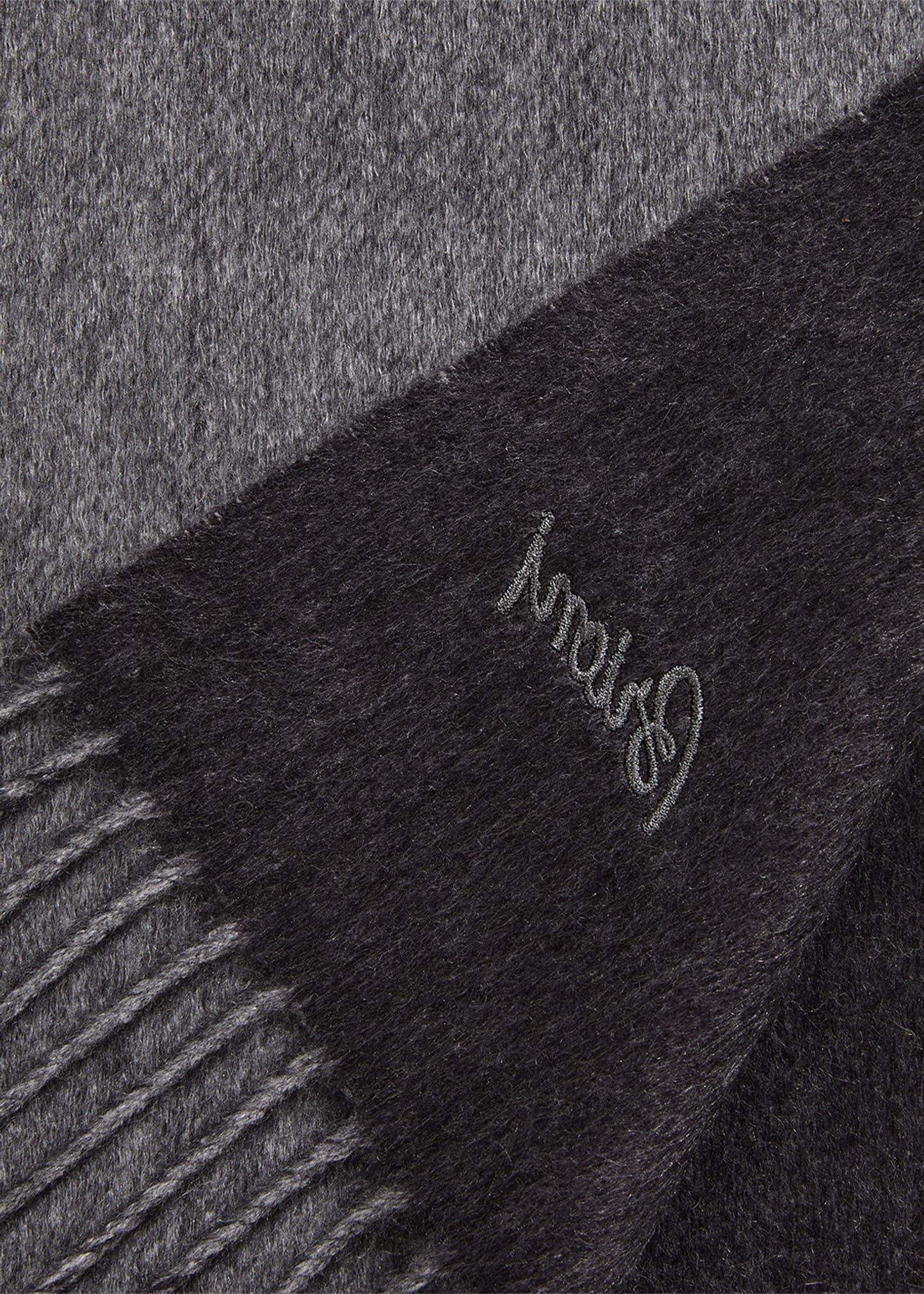 Men's Fringe Silk Cashmere Scarf - 4