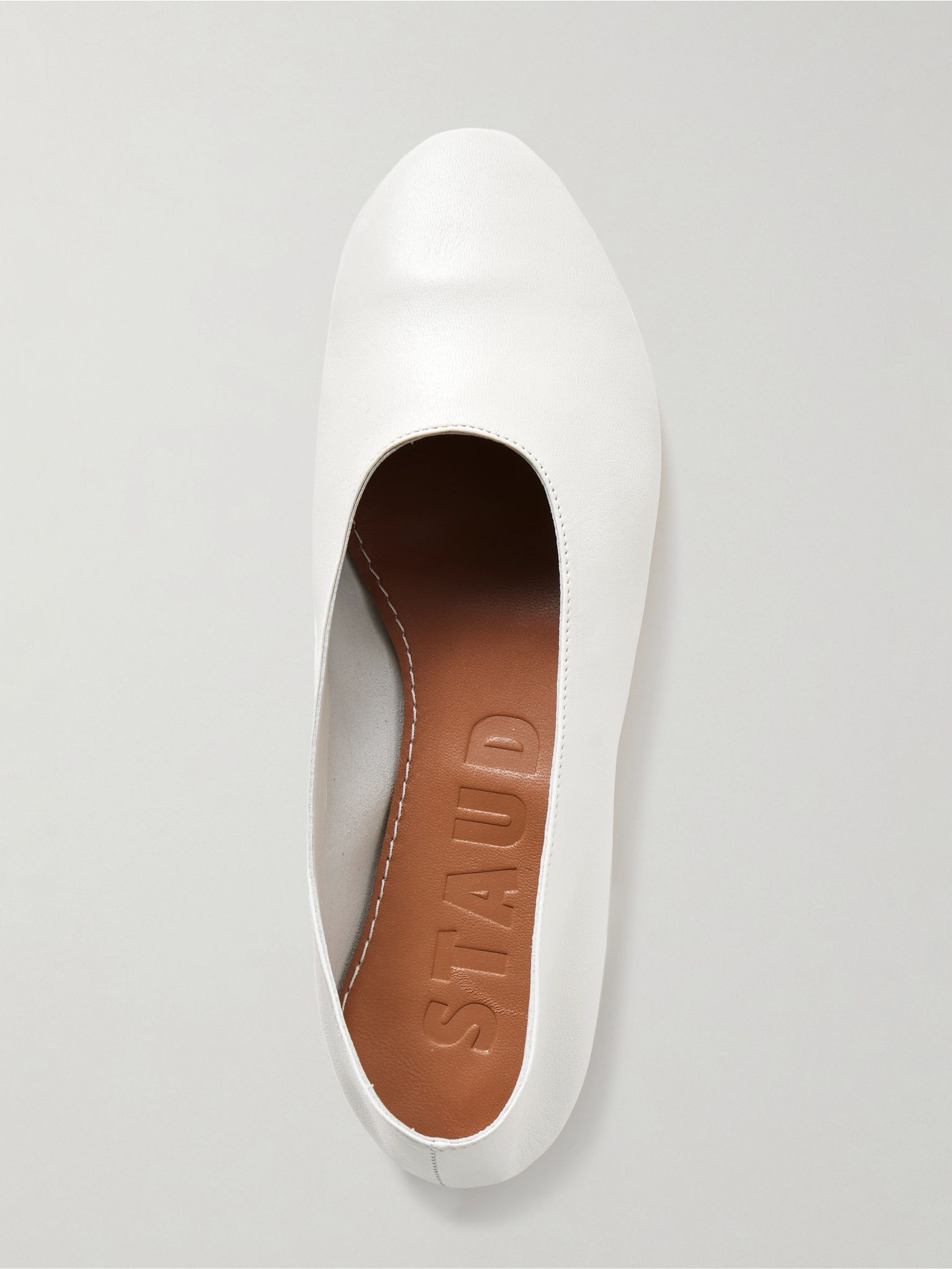 Alba leather ballet flats White - 5