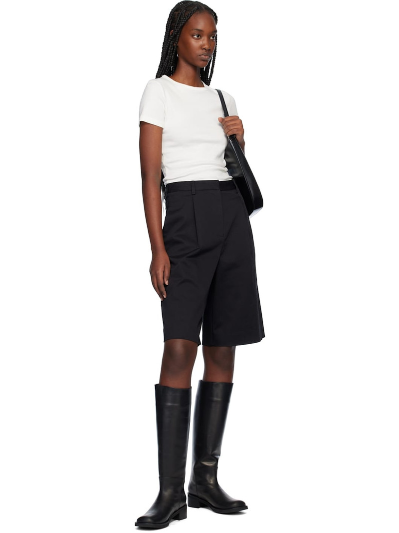 MATTEAU Black Long Chino Shorts outlook