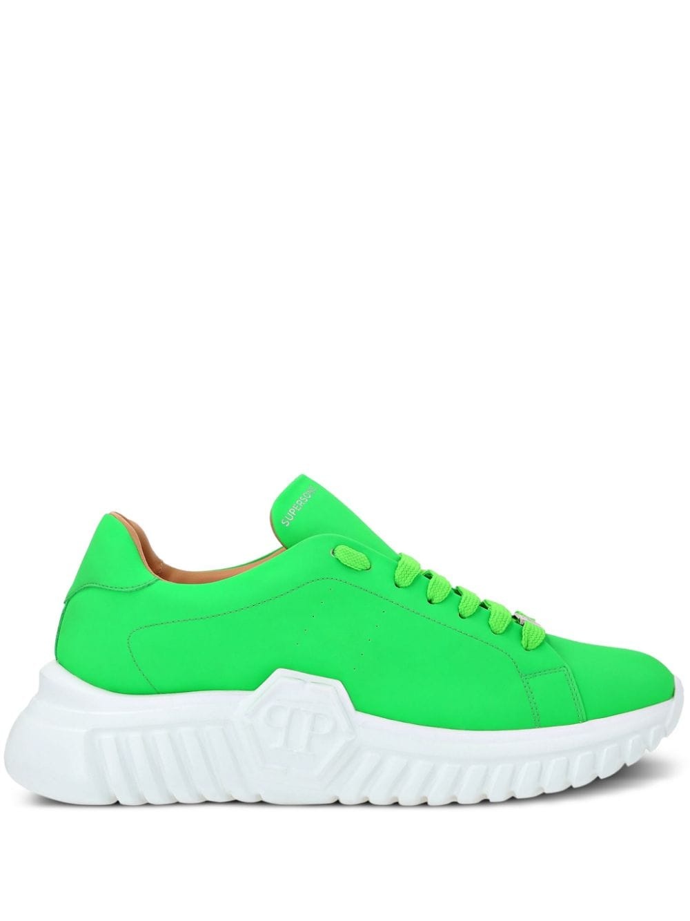 Runner Hexagon low-top leather sneakers - 1