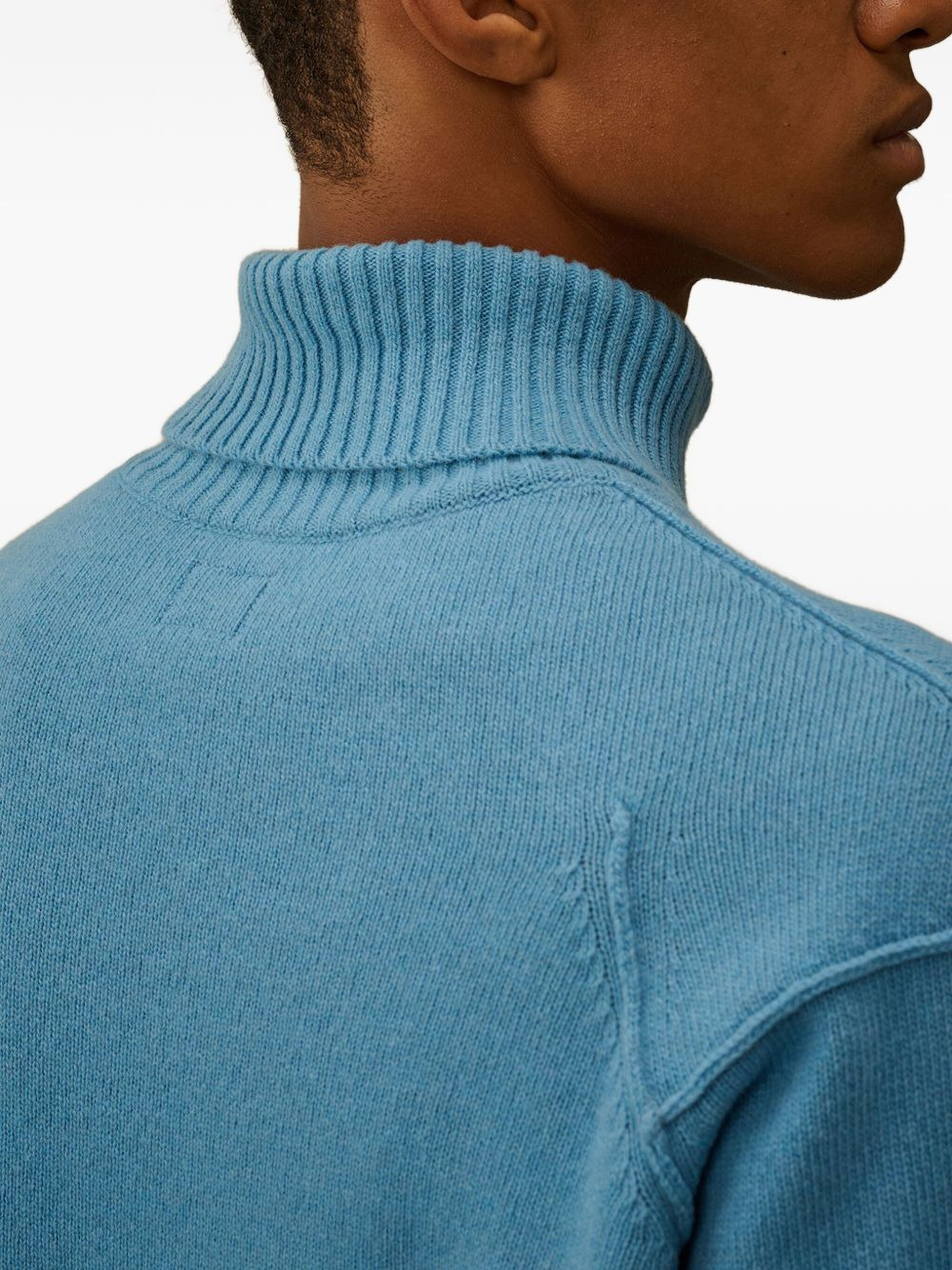roll-neck patch-pocket jumper - 5