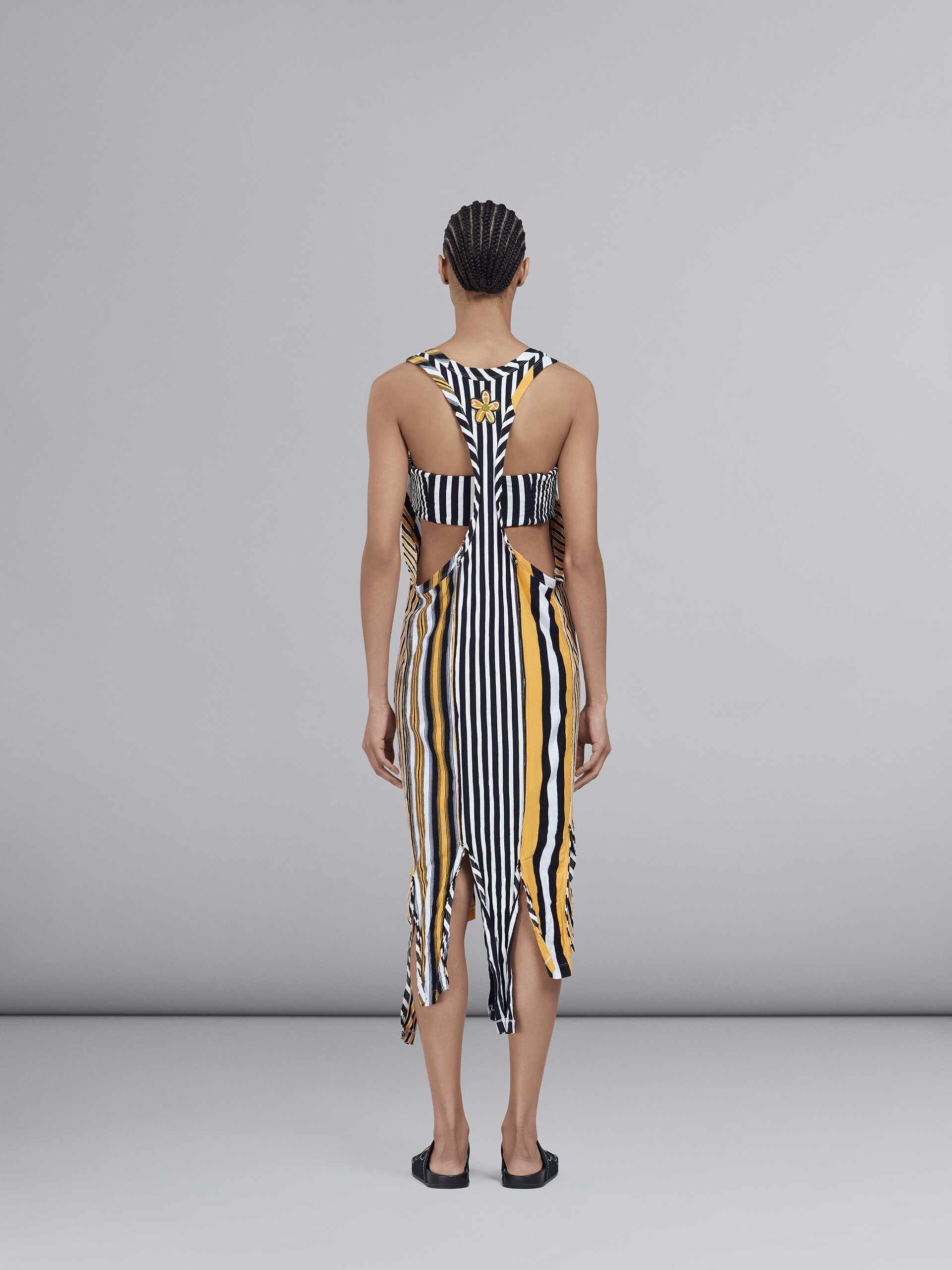STRIPED JERSEY TUNIC DRESS - 3