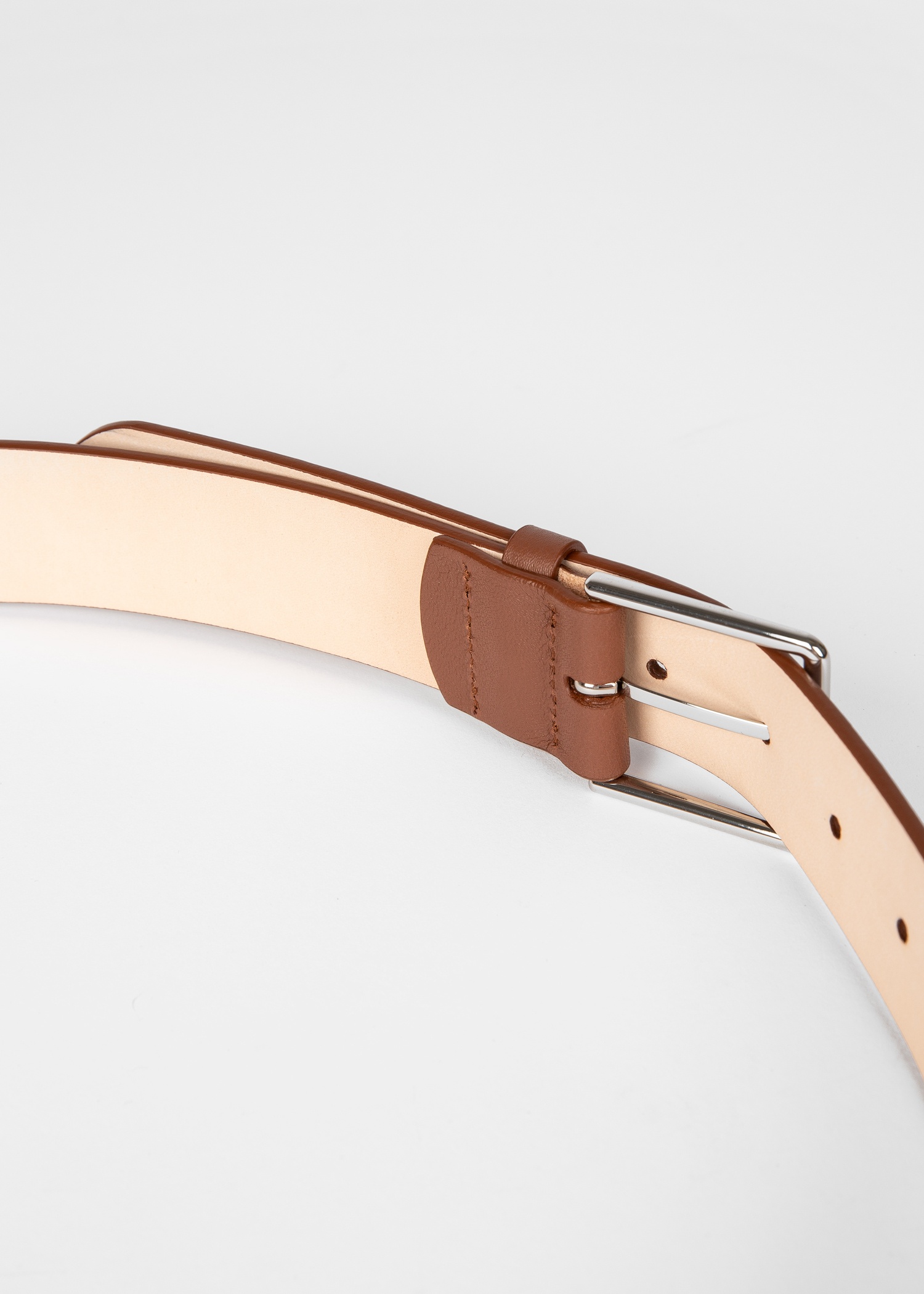 'Signature Stripe' Leather Belt - 3