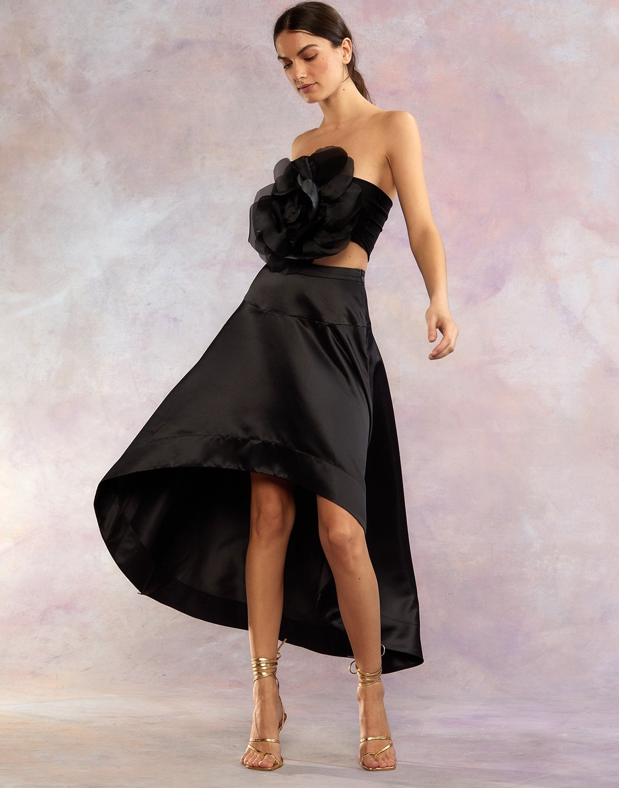 Livia Satin Skirt - 4