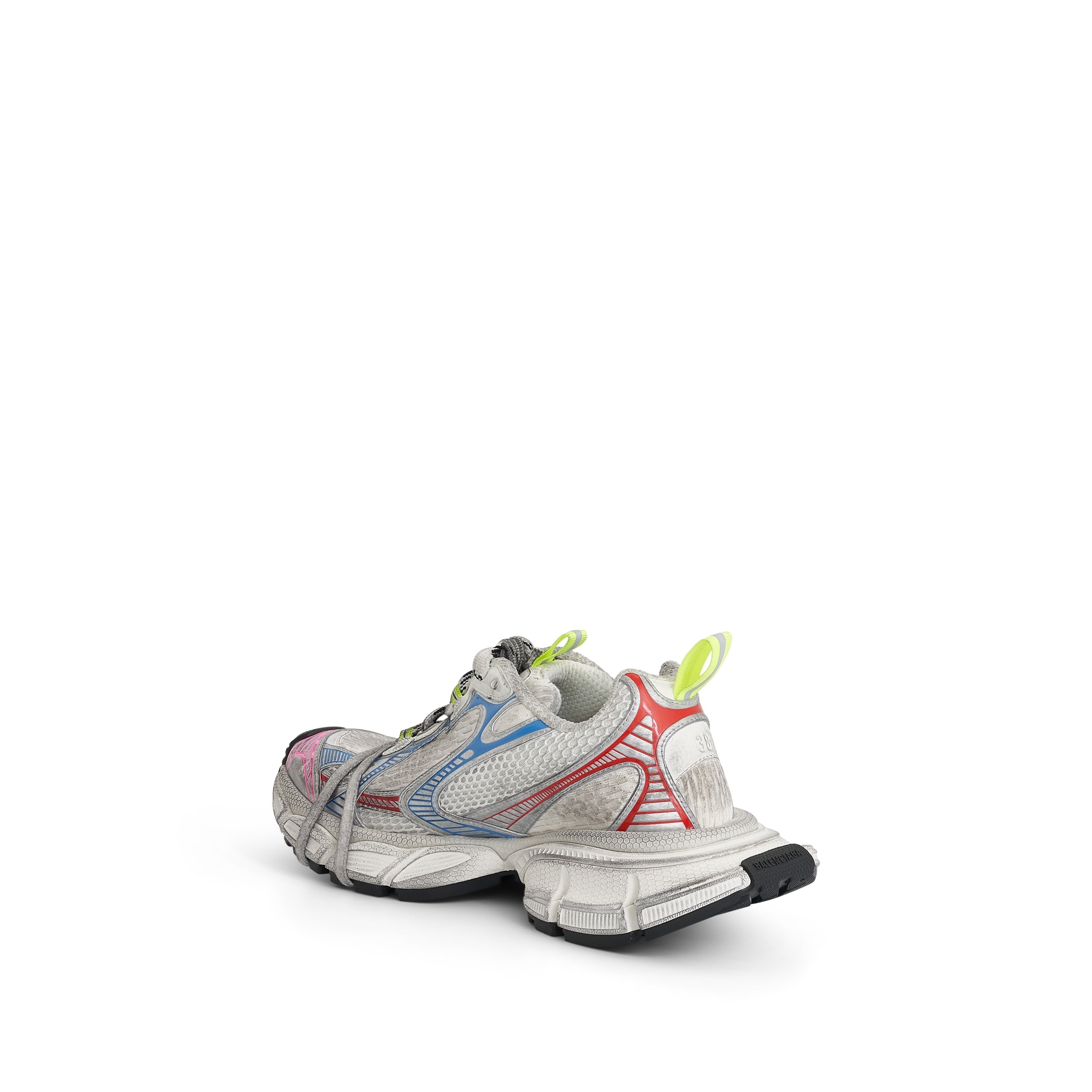 3XL Sneakers in White/Red/Blue - 3