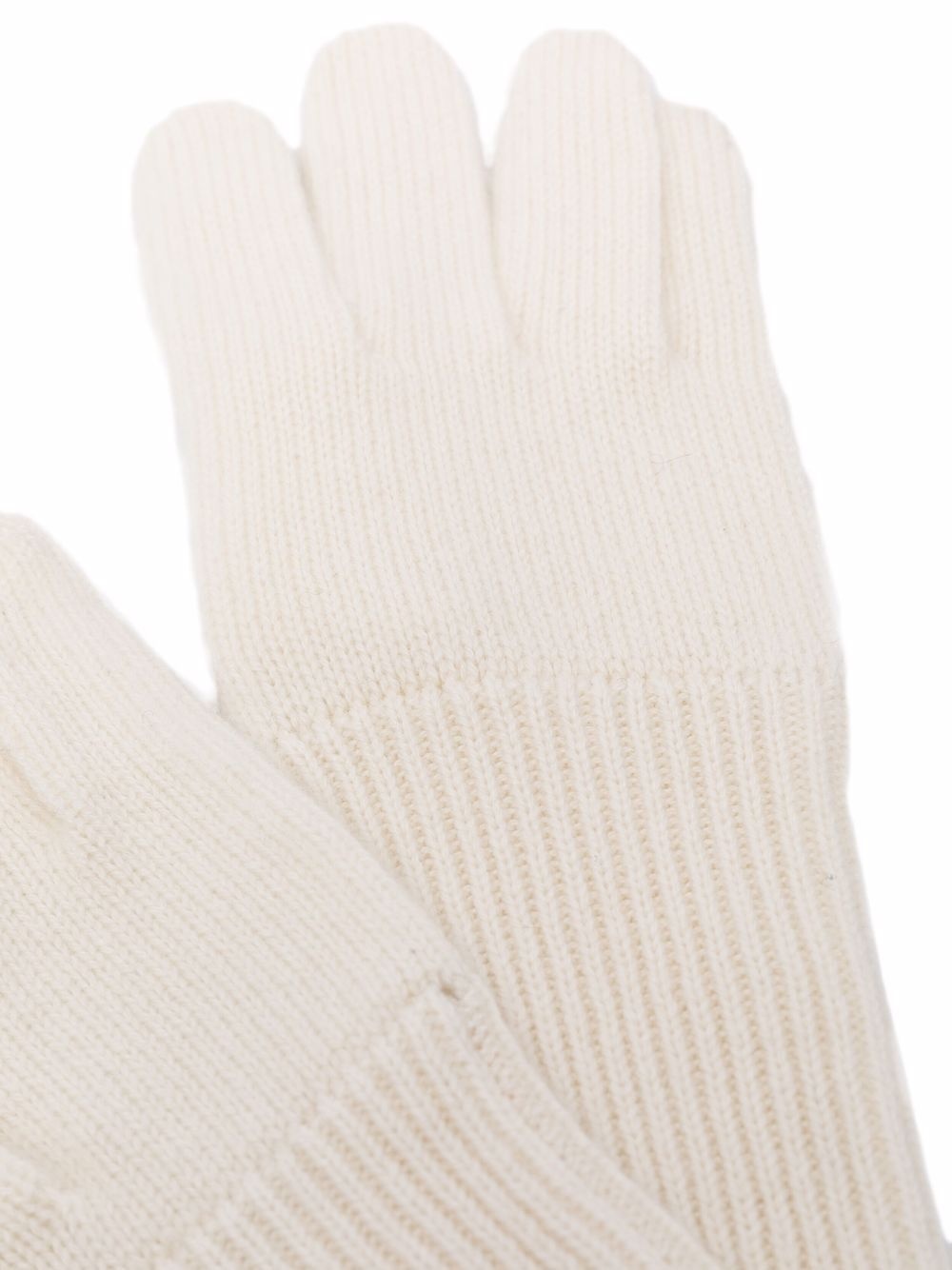 ribbed-knit cashmere gloves - 2