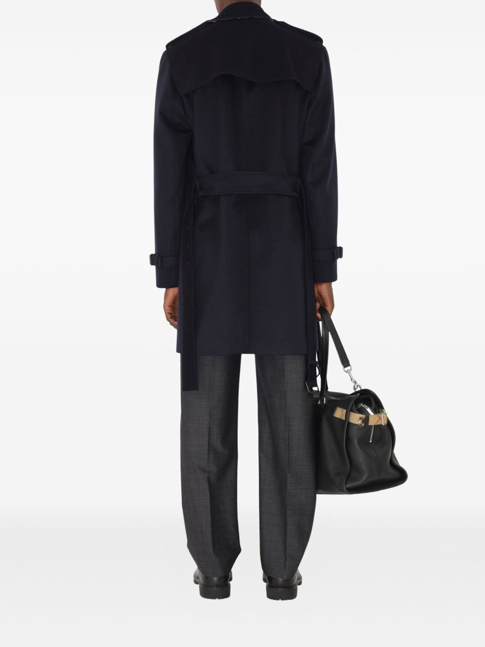 belted trench coat - 4