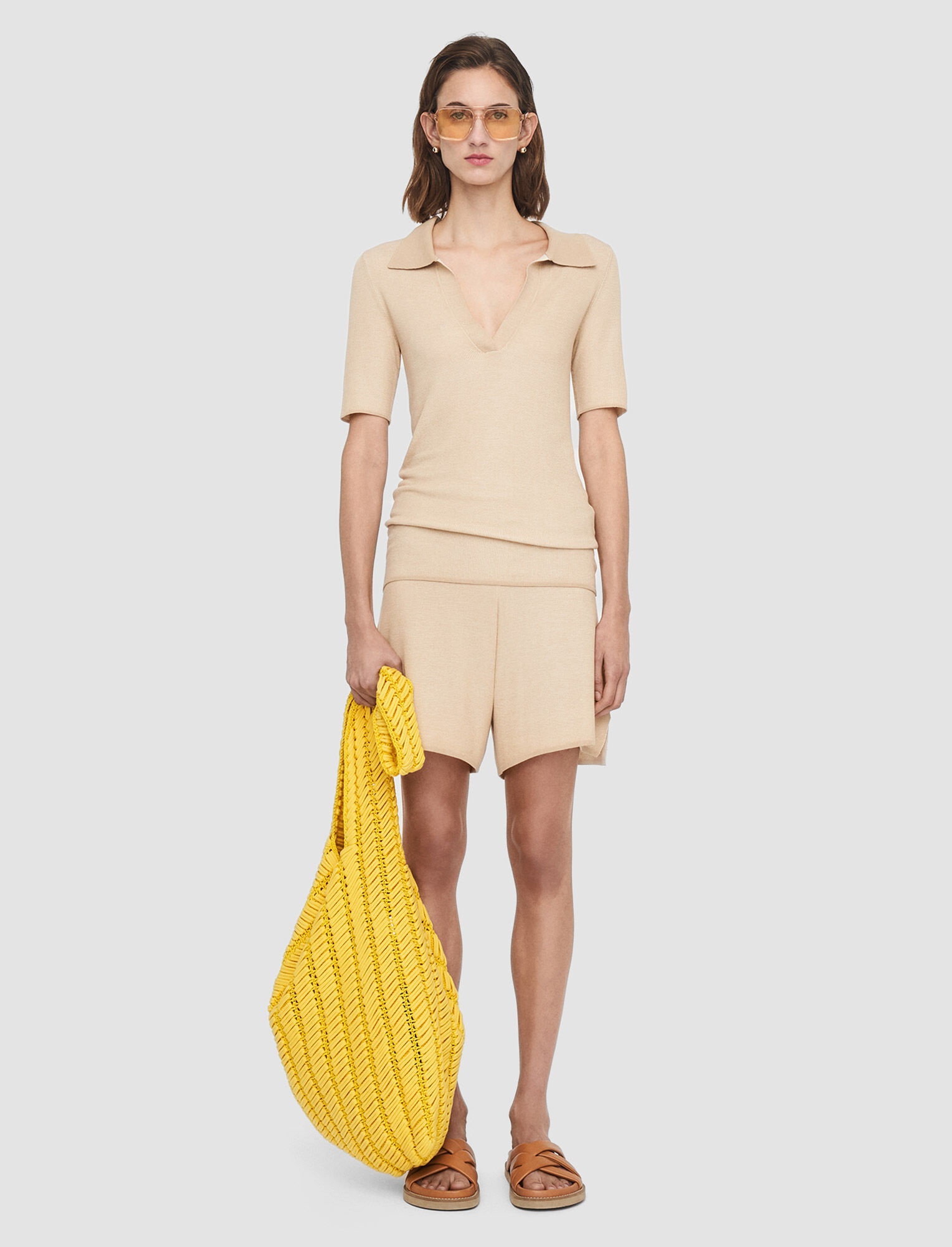 Plated Knit Polo Top - 2