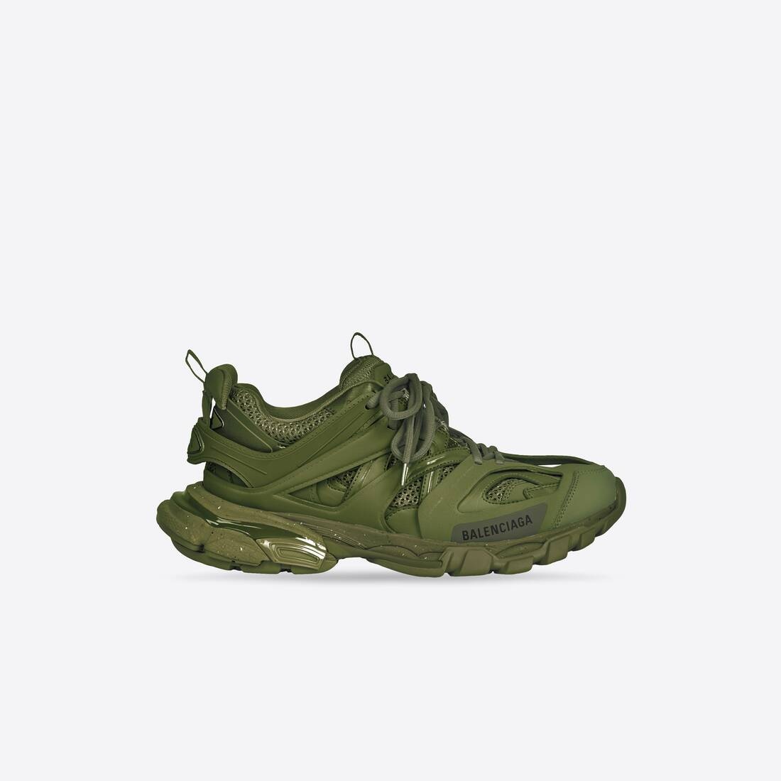 Men's Track Sneaker Recycled Sole in Kaki Green - 1