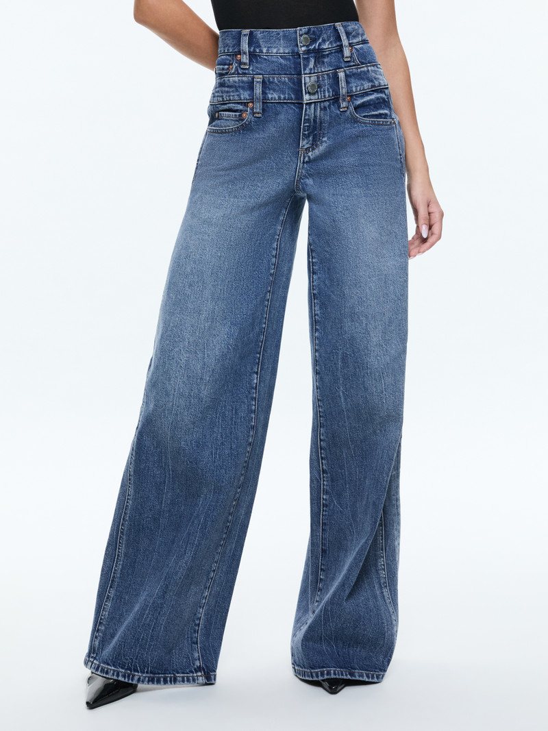 HIGH RISE DOUBLE WAISTBAND COOL JEAN 2