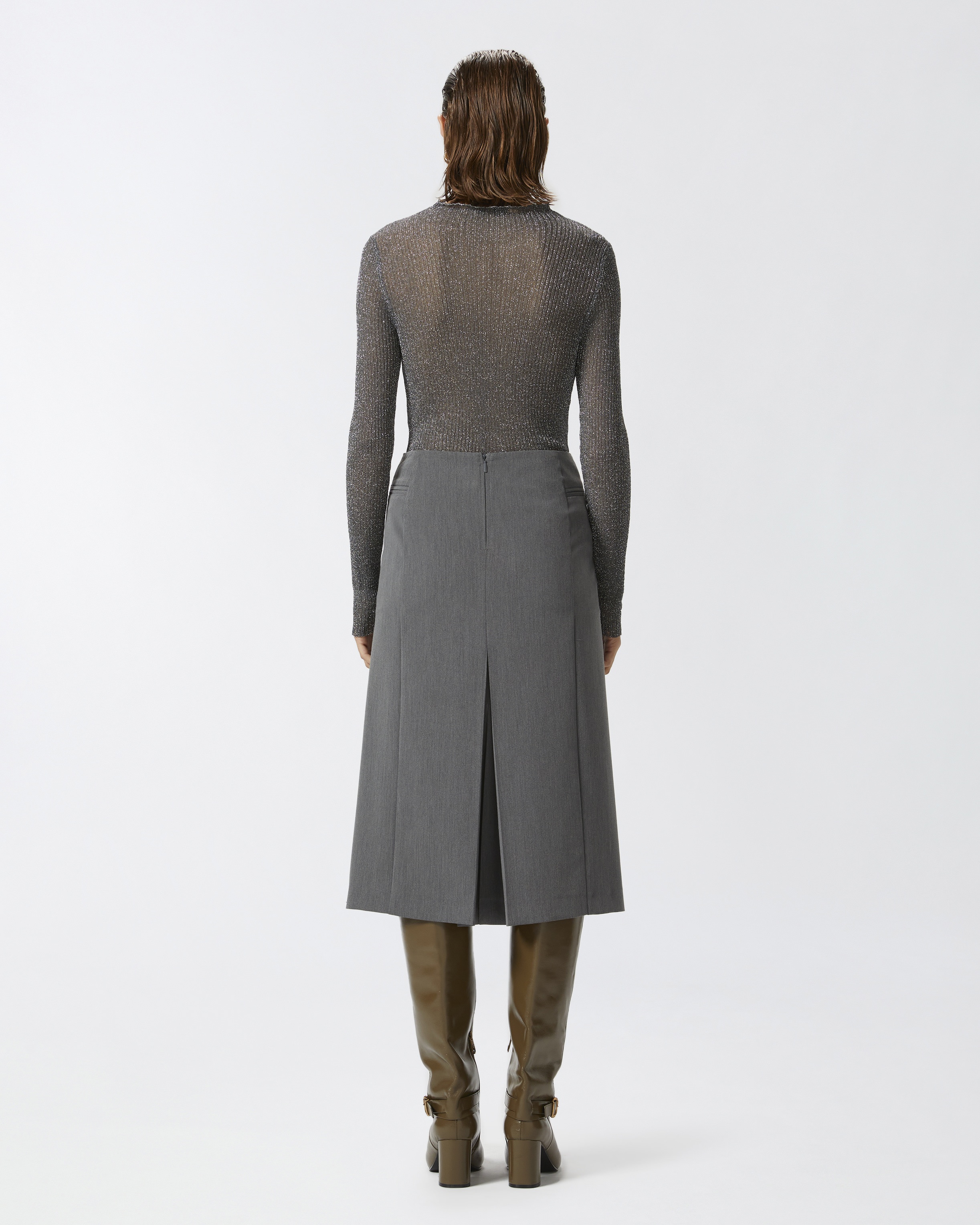 SWEATER WITH METALLIC YARN - 4