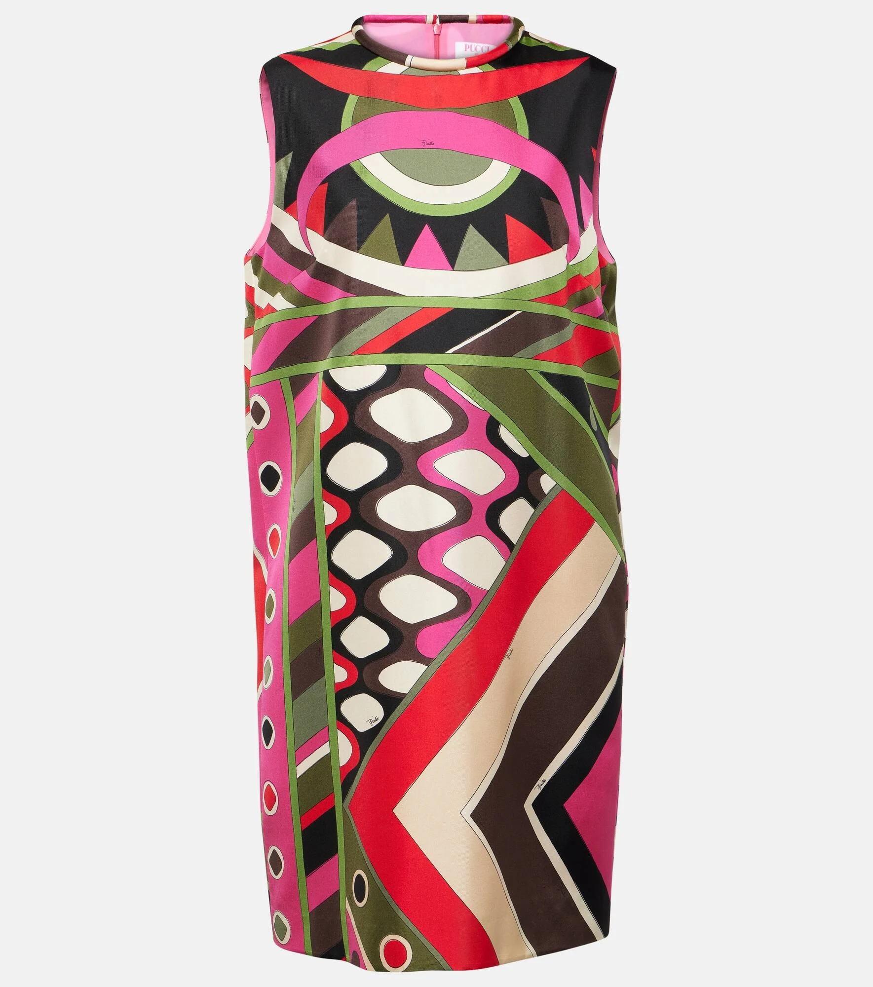 Vivara 인쇄 실크 minidress - 1