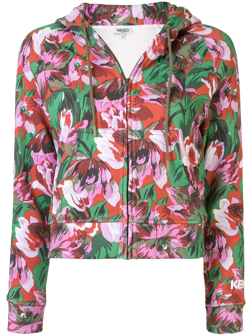 x Vans floral zipped hoodie - 1