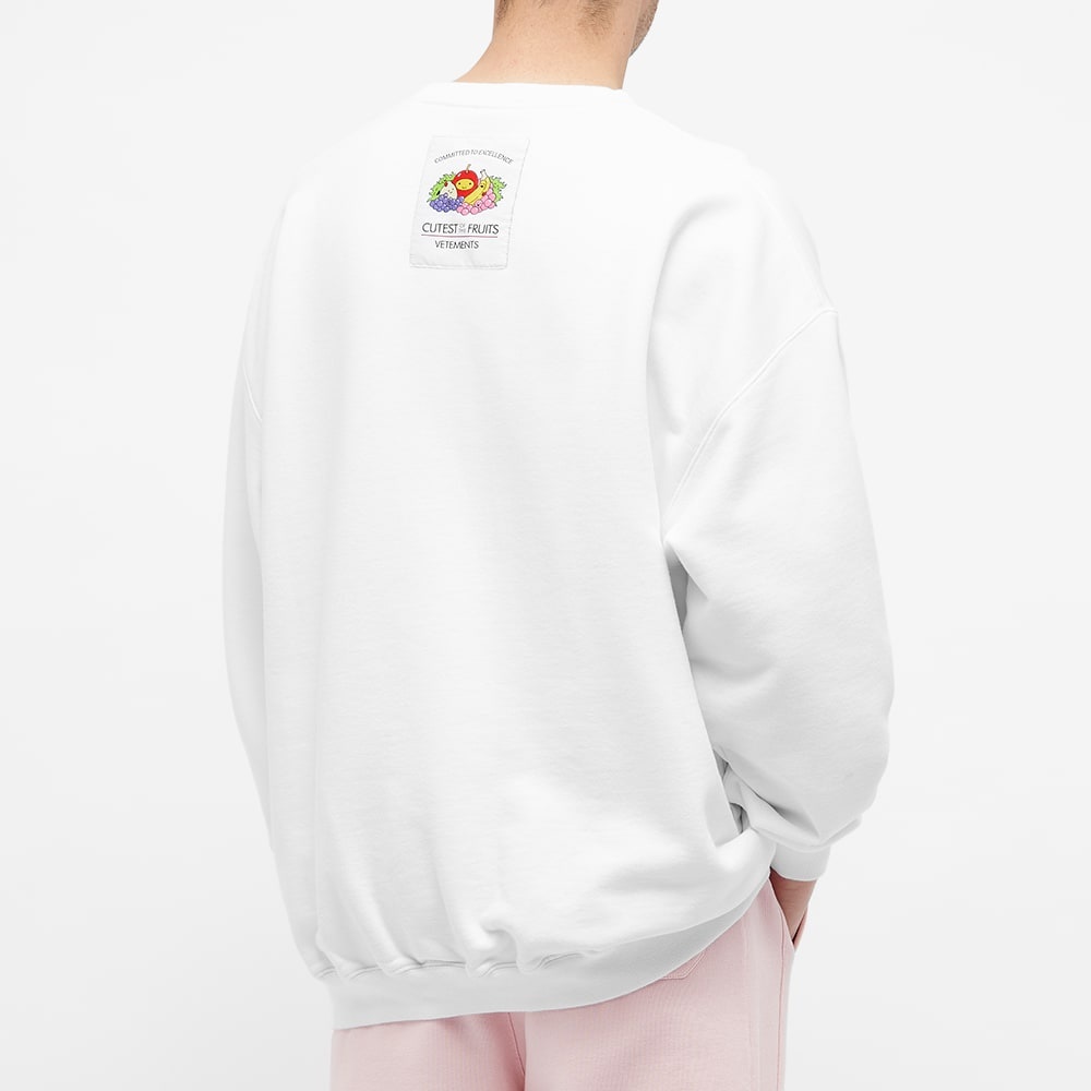 VETEMENTS Cutest Of The Fruits Oversized Crew Sweat - 5