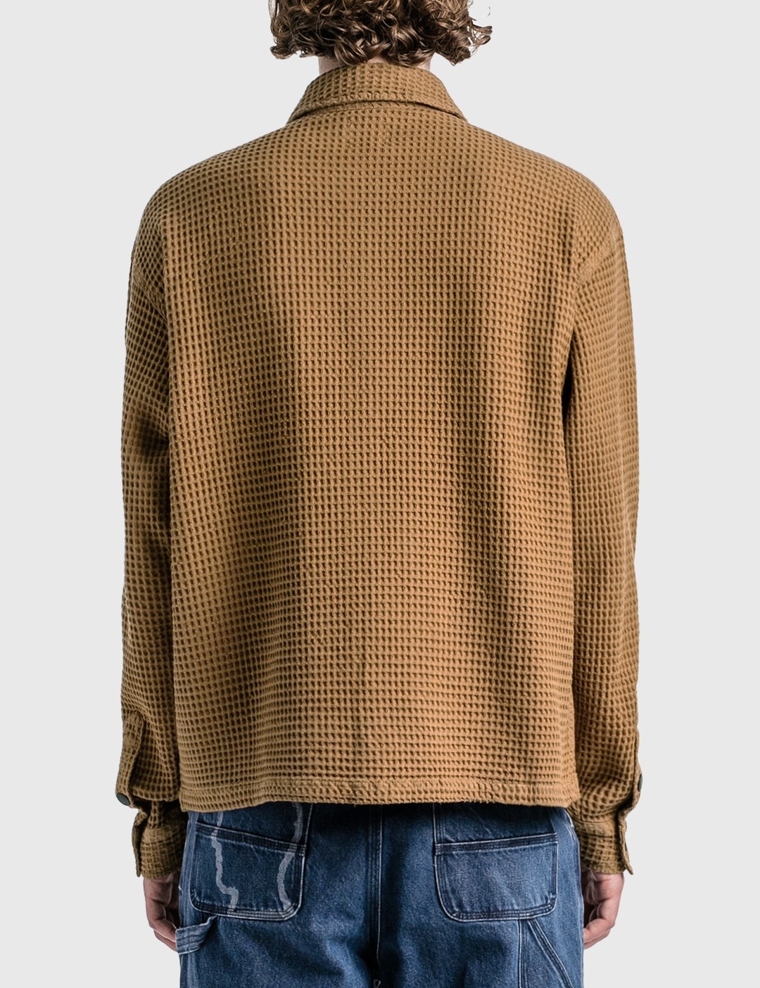 WAFFLE SNAP FRONT SHIRT - 4