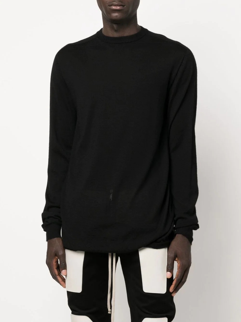 oversized-cut round-neck jumper - 2