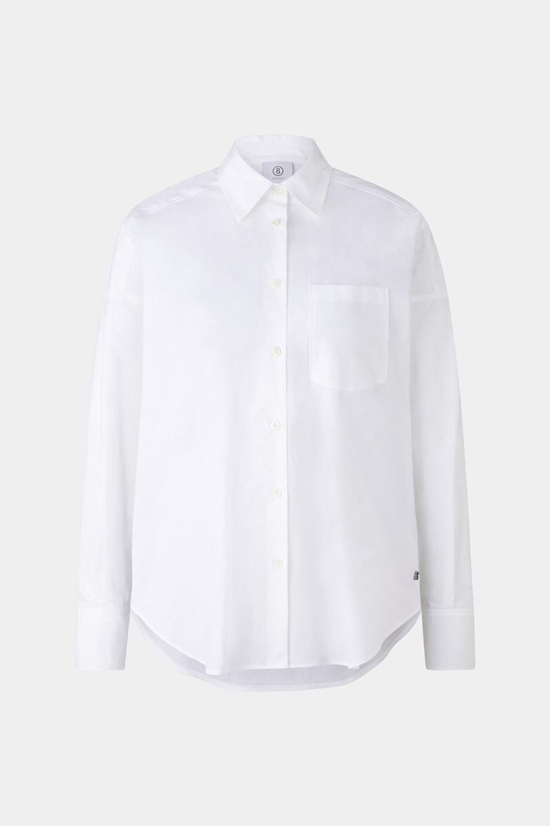 Poplin blouse Nadine in White 1