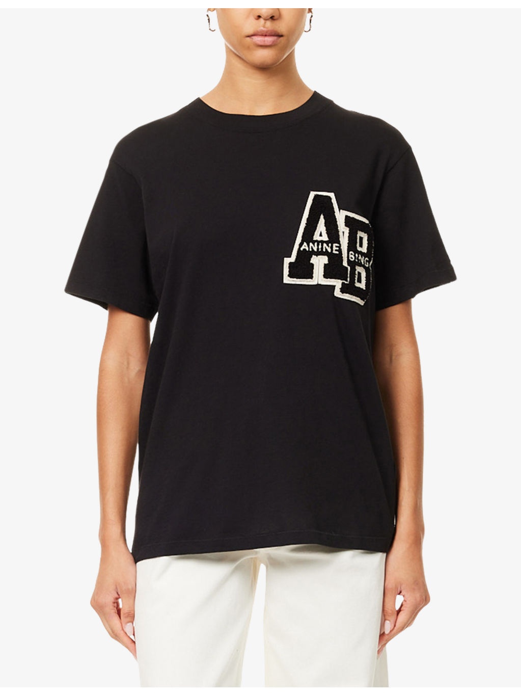 Letterman Embroidered Cotton T-Shirt - 3