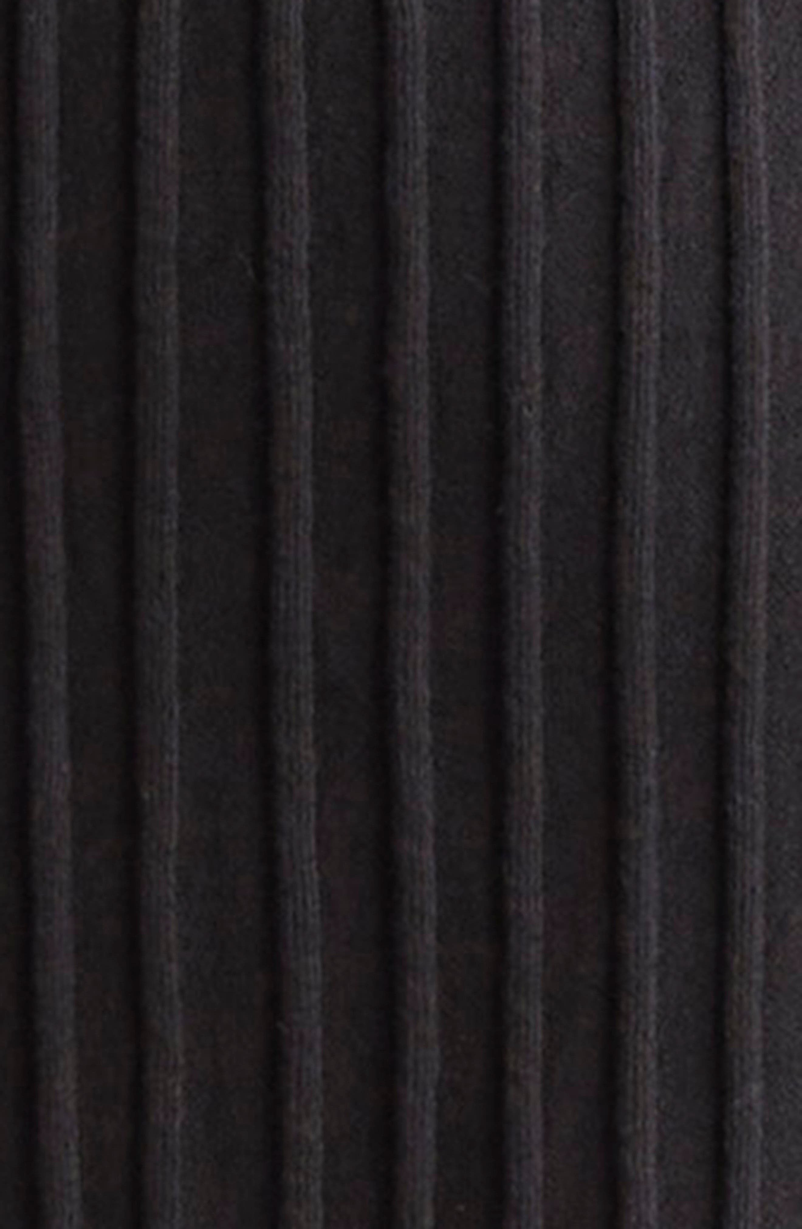 LOULOU DE SAISON Ada Rib Midi Dress in Black at Nordstrom - 6