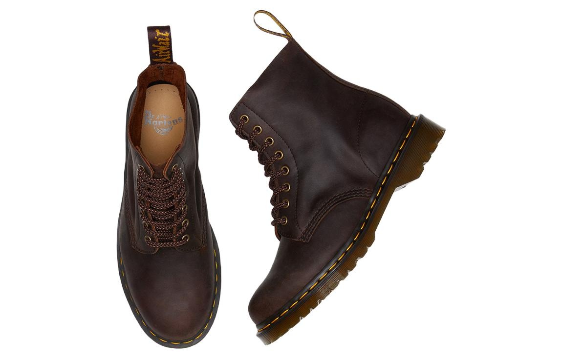 Dr. Martens 1460 Pascal Waxed Full Grain Leather Lace Up Boots 'Chestnut ' 30670294 - 5