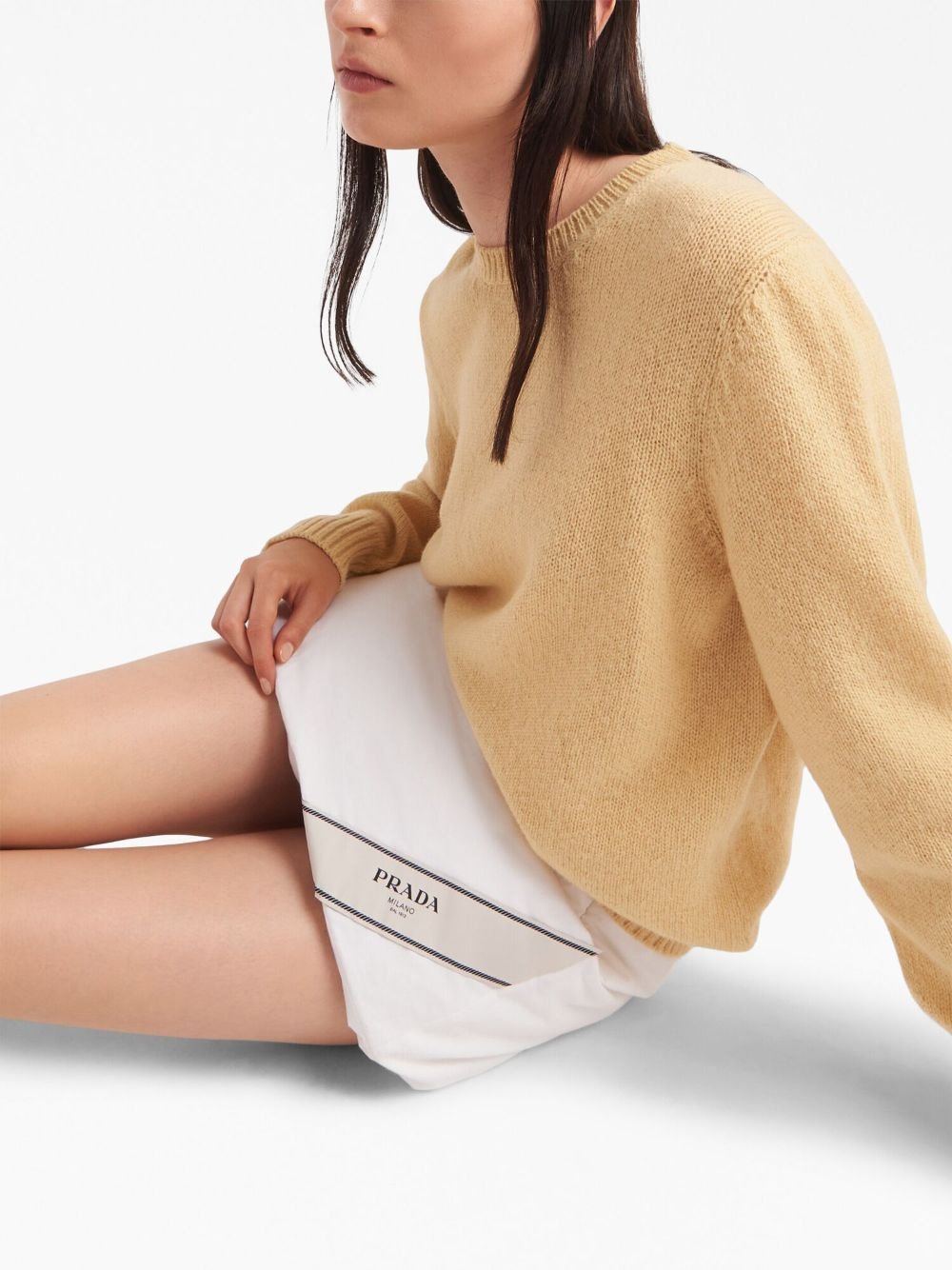 padded cotton miniskirt - 5