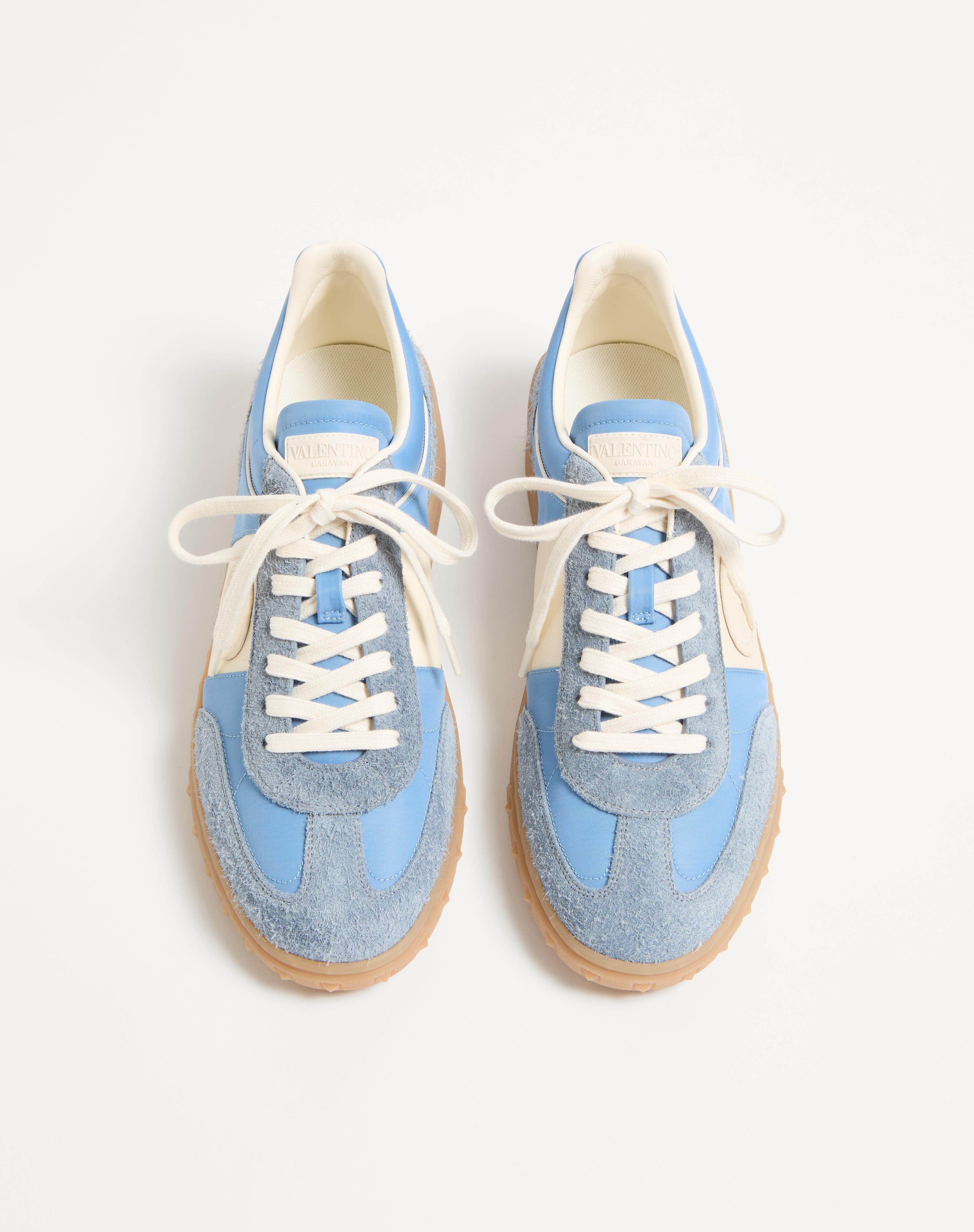 UPVILLAGE LOW TOP SNEAKER IN CRUST LEATHER AND NYLON - 6
