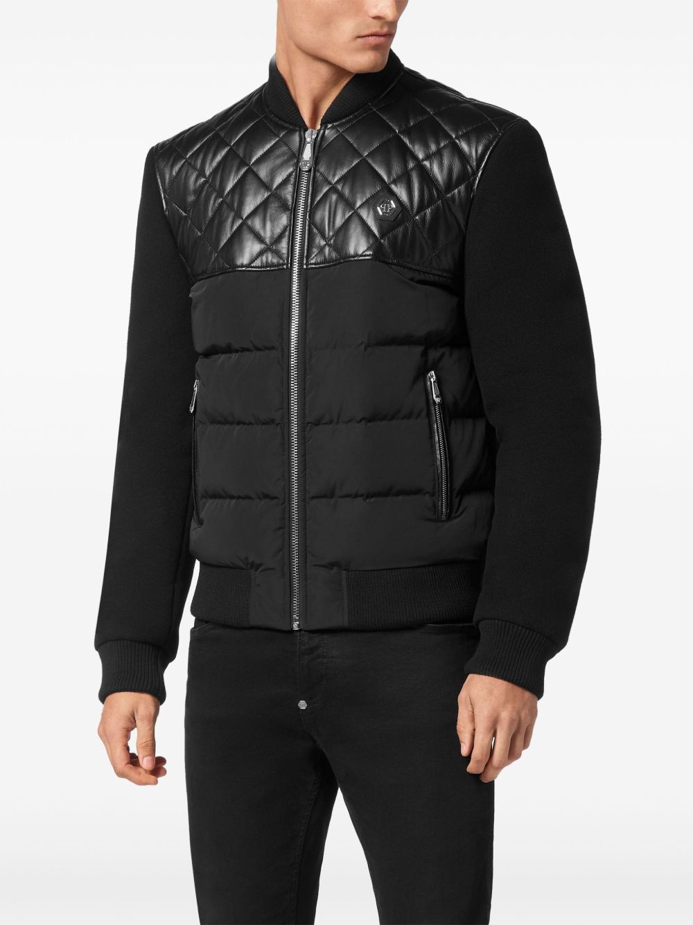 leather bomber jacket - 3