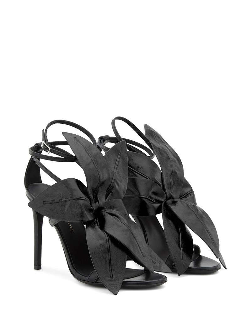 Giuseppe Zanotti Lilium floral-embellished stiletto sandals outlook