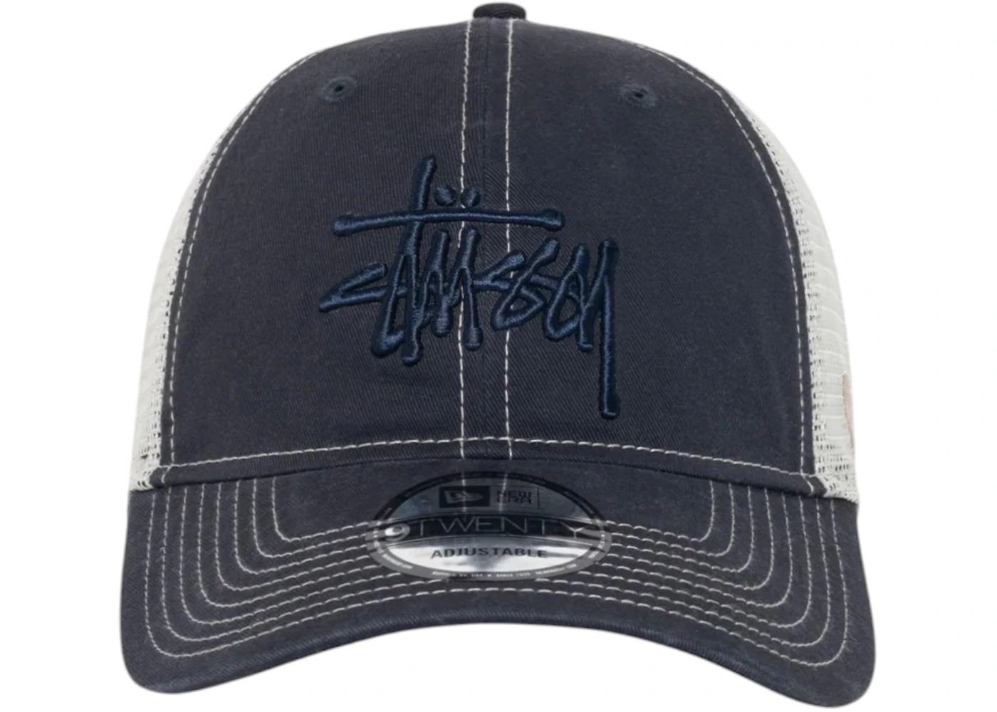Stussy New Era 9Twenty Tonal Basic Trucker Cap Deep Navy - 1