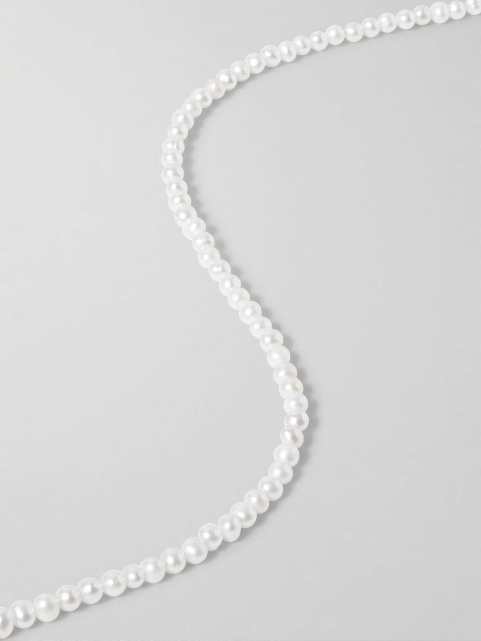 Sterling Silver Pearl Necklace - 4