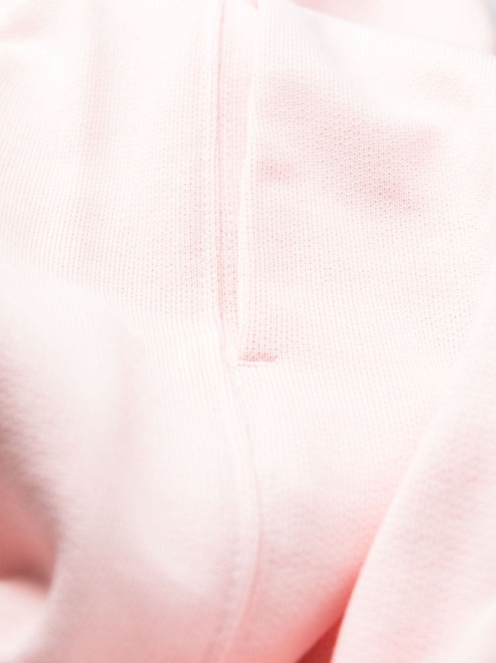 logo-embroidered cotton track pants - 7