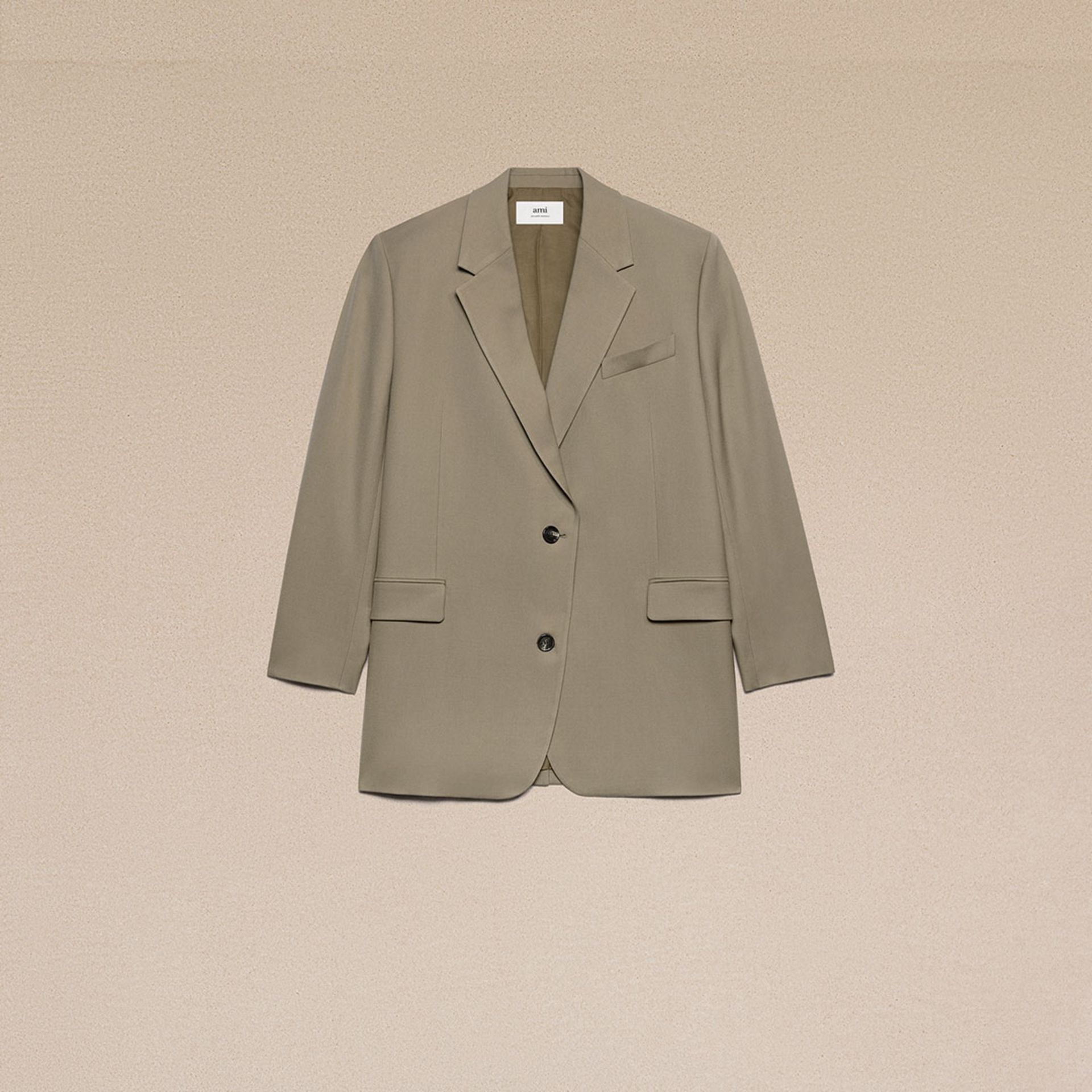 Two Buttons Oversized Jacket - 2