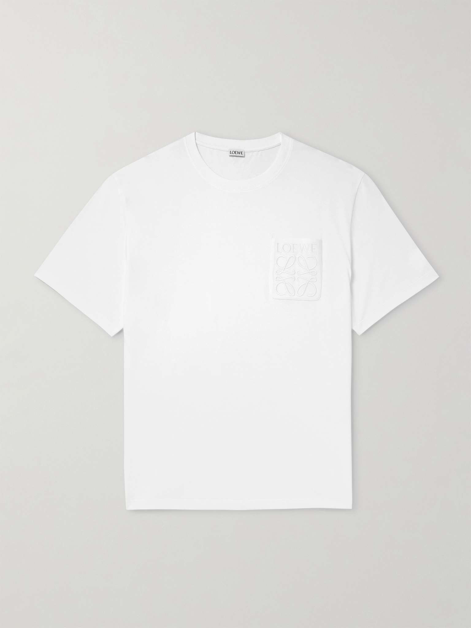 LOEWE Embroidered cotton T-shirt コットン素材 Tシャツ ロゴ LOEWE Logo-Embroidered Cotton-Jersey T-Shirt for Men | MR PORTER