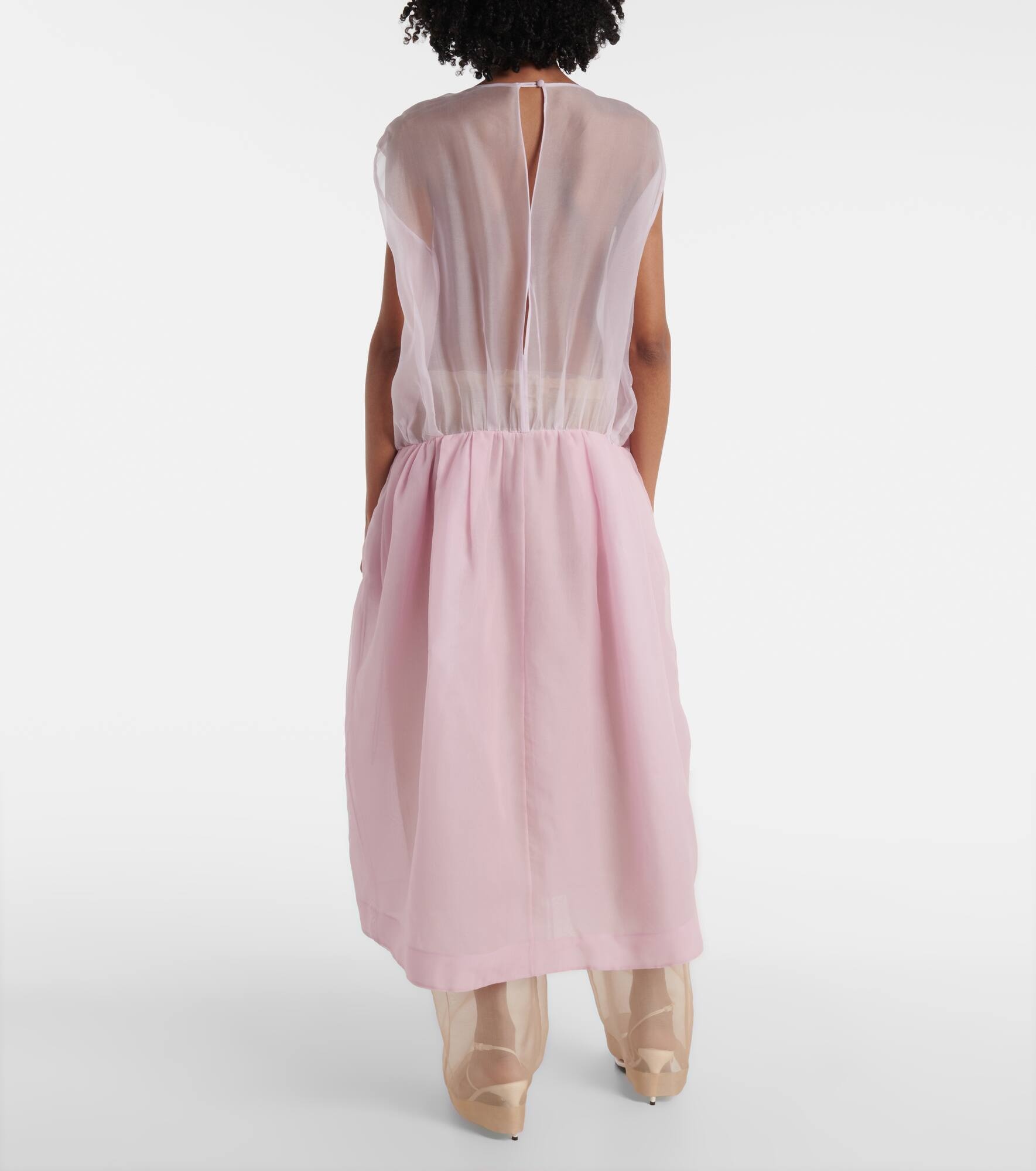 Noah silk organza midi dress - 3