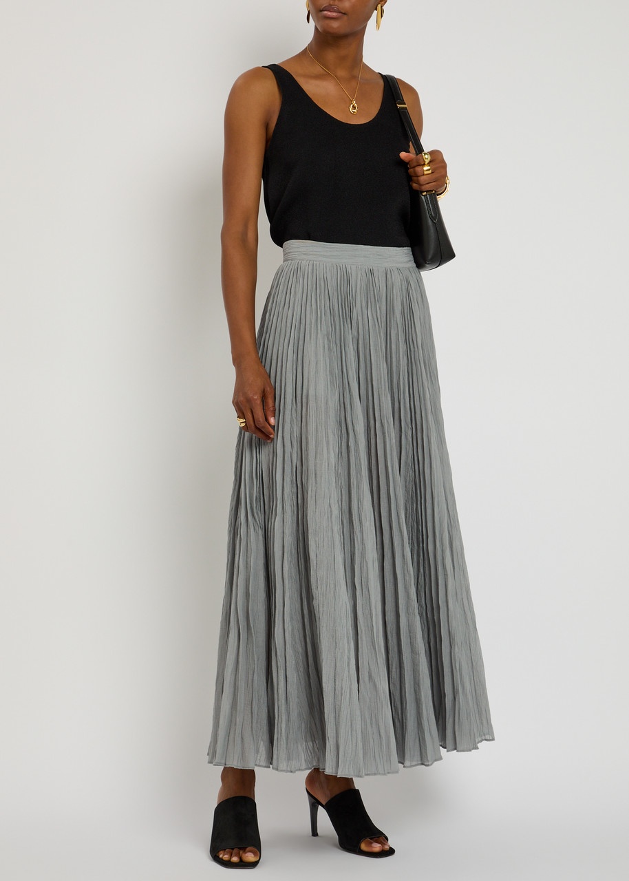 Toteme Crinkled Plissé Midi Skirt - 4