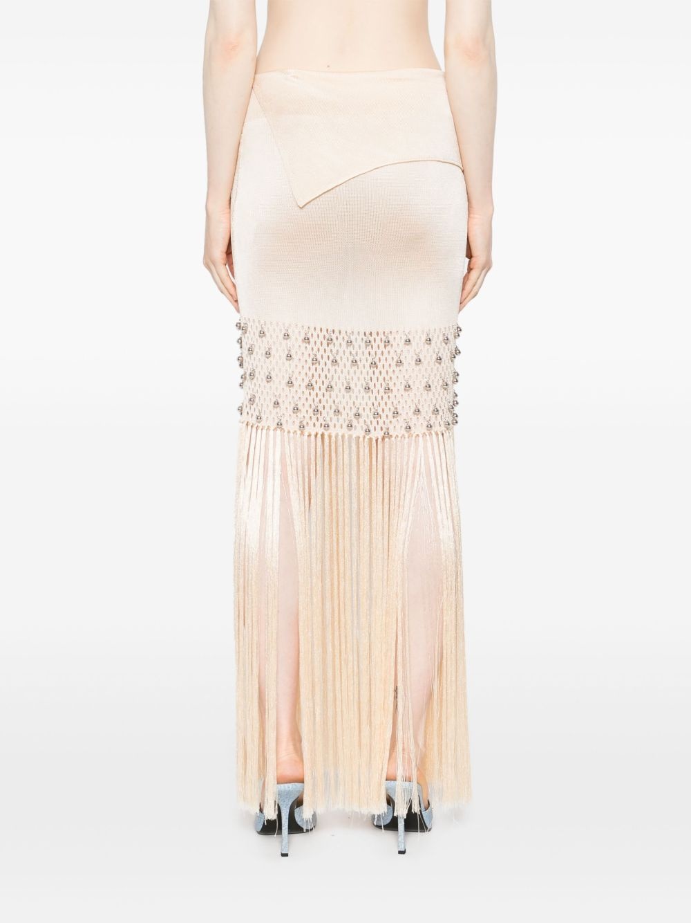 fringed maxi skirt - 4