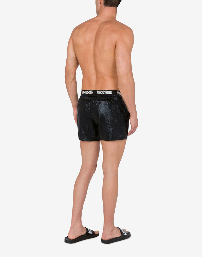 SWIM TRUNKS SHINY & SILVER 3