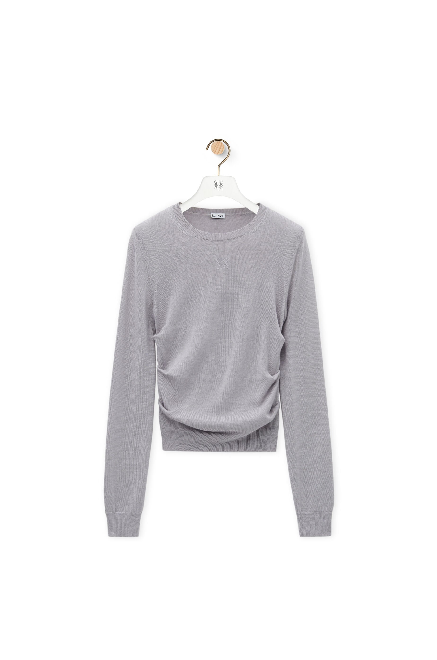 Draped sweater in cashmere and silk - 1