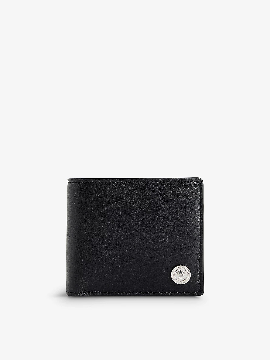 Medusa brand-plaque leather wallet - 1
