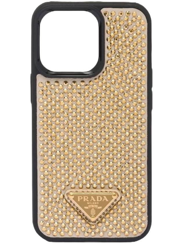 【PRADA】Triangle Logo Rhinestone iPhone 13 Pro Case Prada Triangle Logo Rhinestone Iphone 13 Pro Max Phone Case