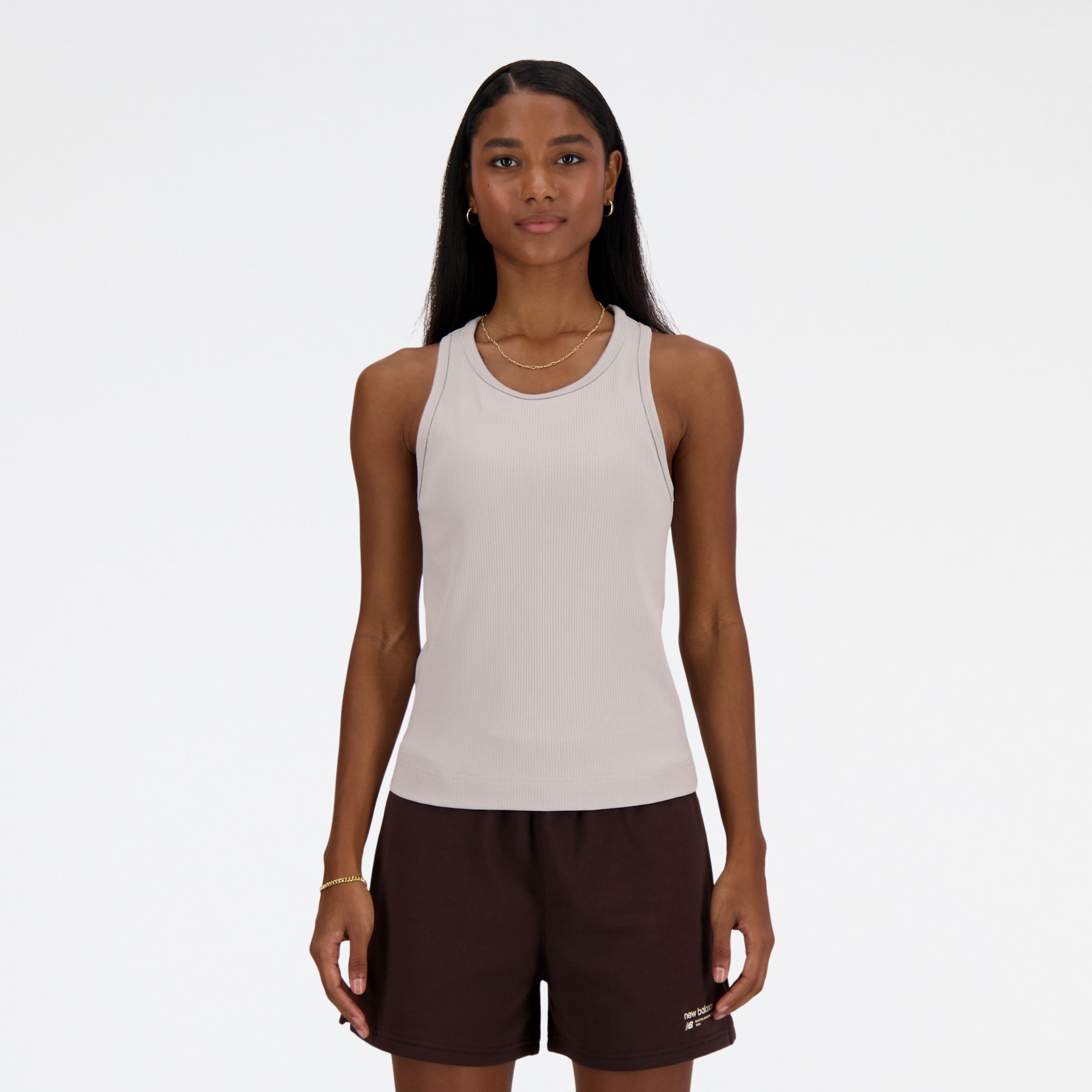 Linear Heritage Rib Knit Racer Tank - 2