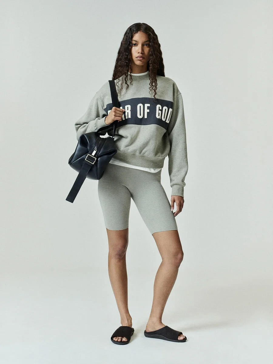 Womens Paneled Classic Sweatshirt - 1
